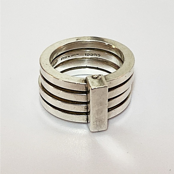GUCCI  RING SILVER 925 - Picture 1 of 11